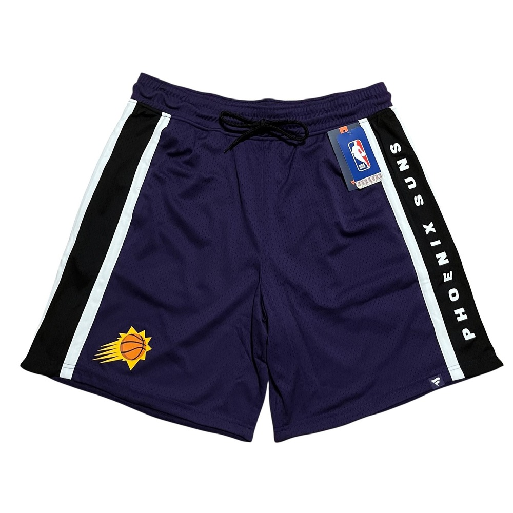 NWT Fanatics Phoenix Suns NBA Mesh Basketball Shorts Mens XL Purple Black